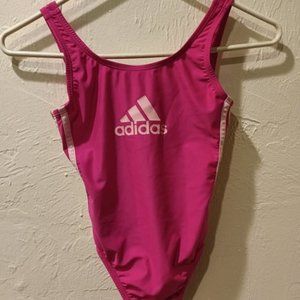 ADIDAS girls pink one piece swim suit